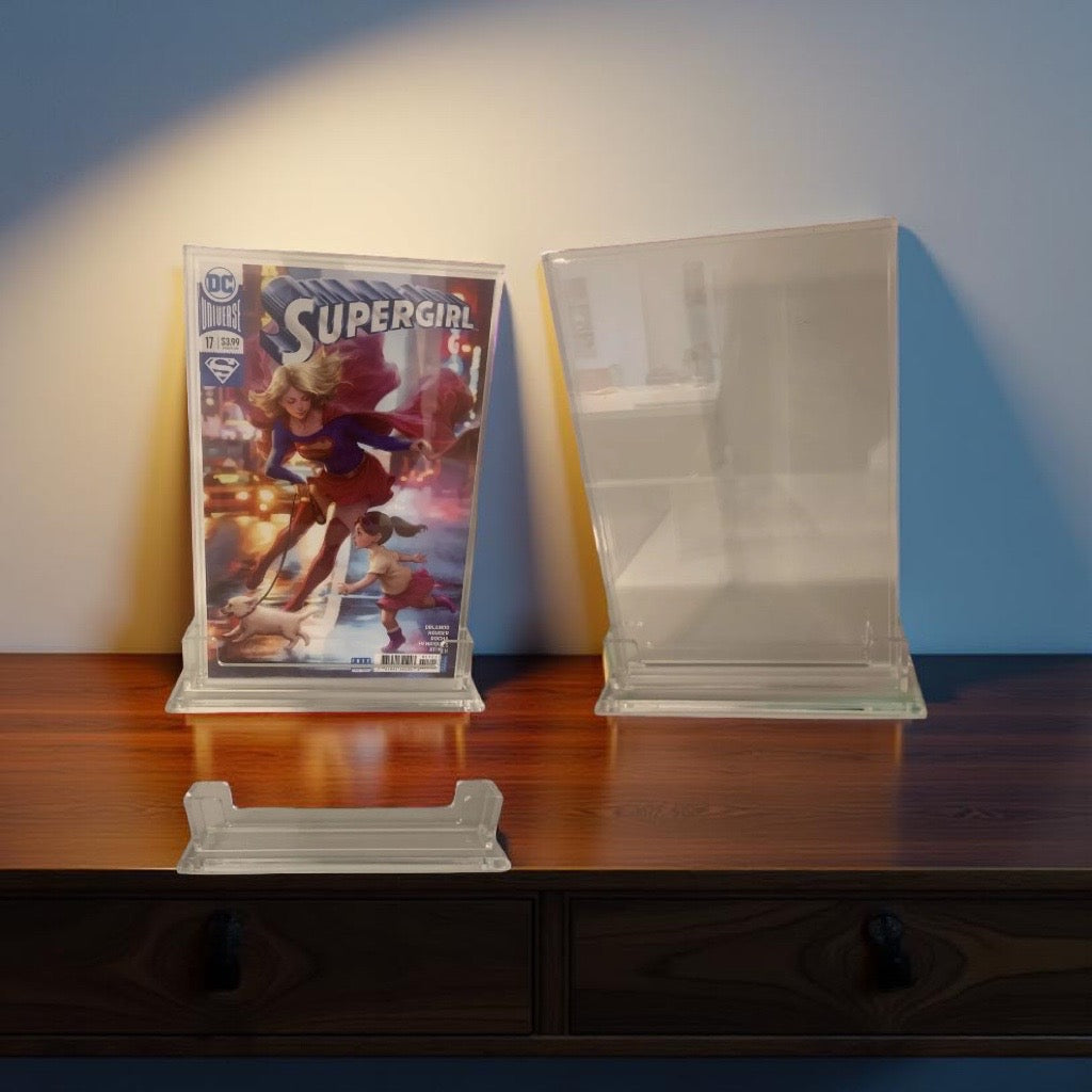 Comic Acrylic Display Gaming Case Base and top section.