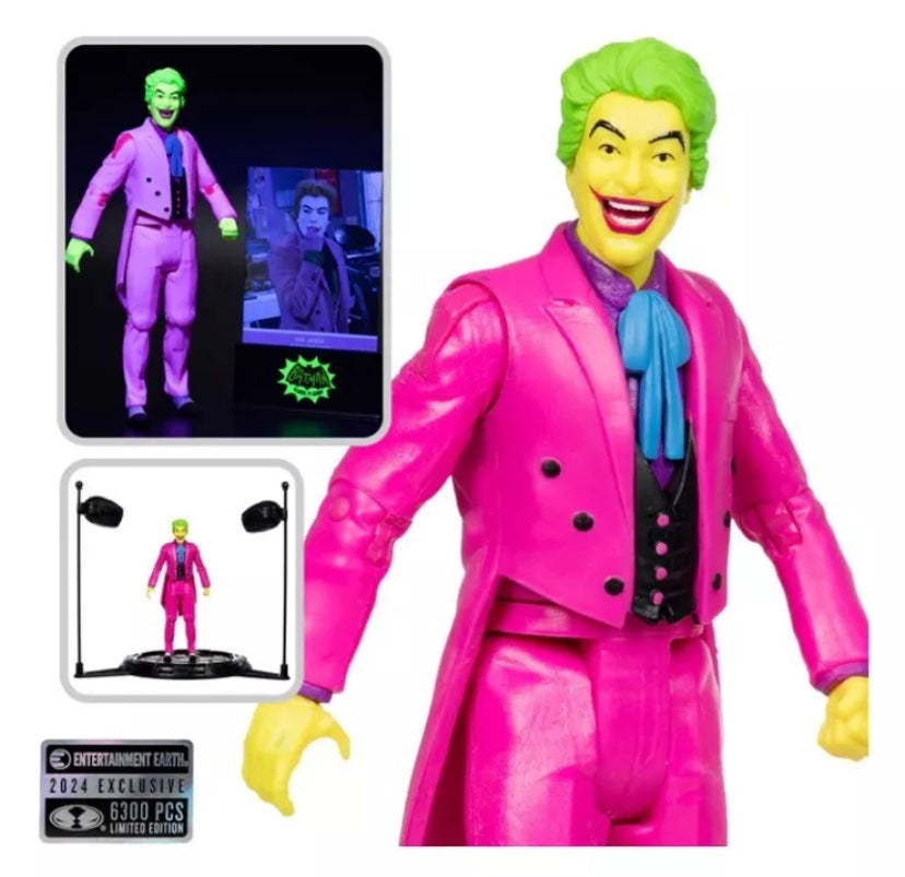 DC McFarlane Gold Label Joker Batman Classic TV Series Black Light Edition 6300 PCS