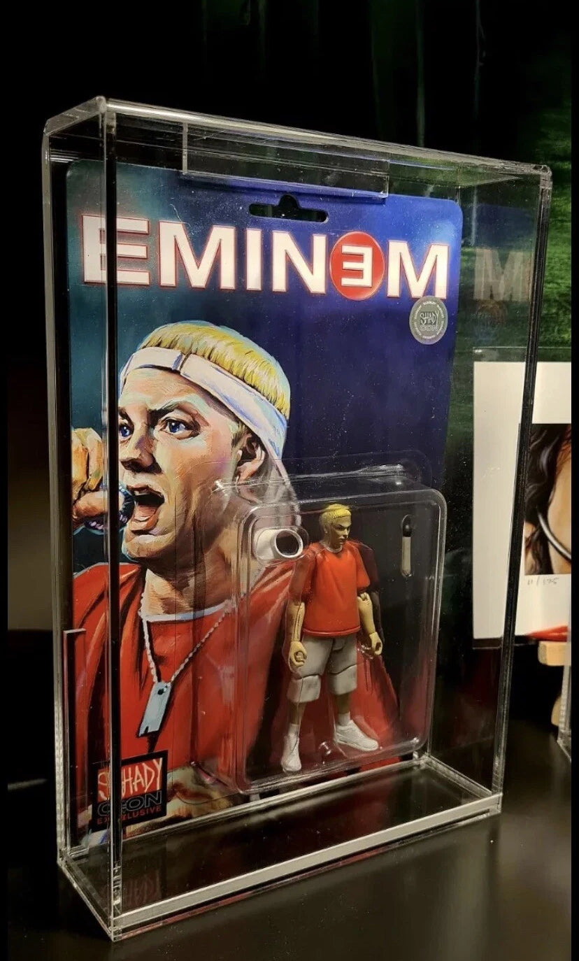 Eminem Marshall Mathers Shady Action Figure Acrylic Display Case