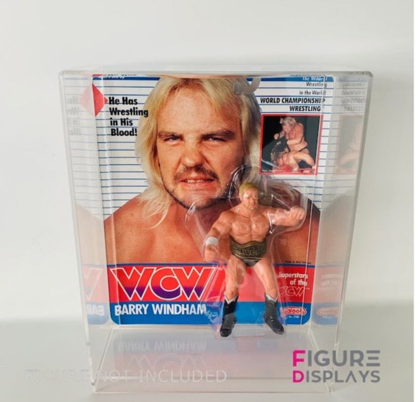 Wcw Acrylic Display Case Galoob Moc Figures