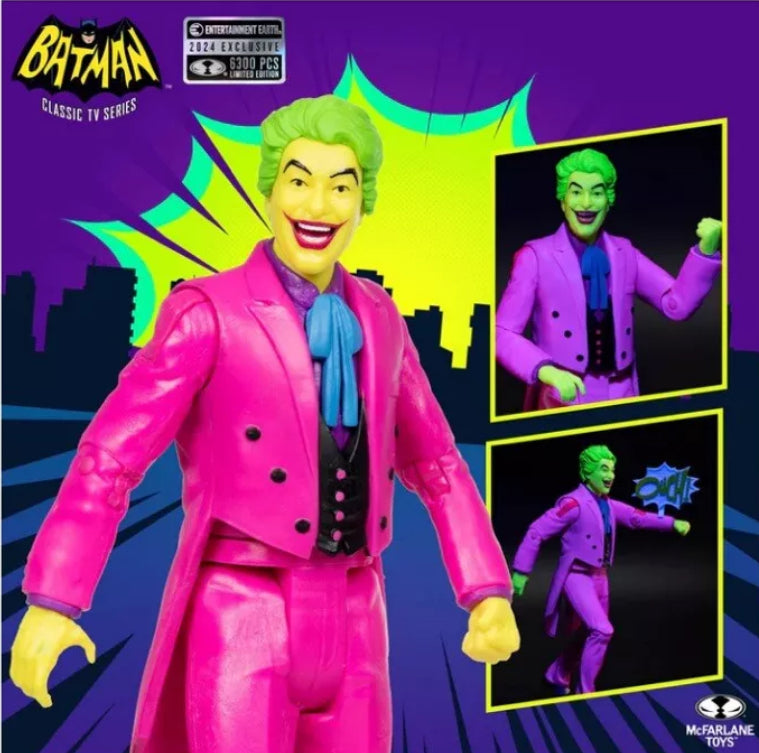 DC McFarlane Gold Label Joker Batman Classic TV Series Black Light Edition 6300 PCS