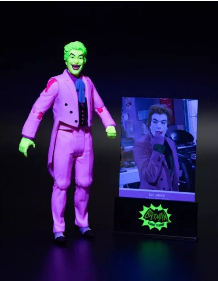 DC McFarlane Gold Label Joker Batman Classic TV Series Black Light Edition 6300 PCS