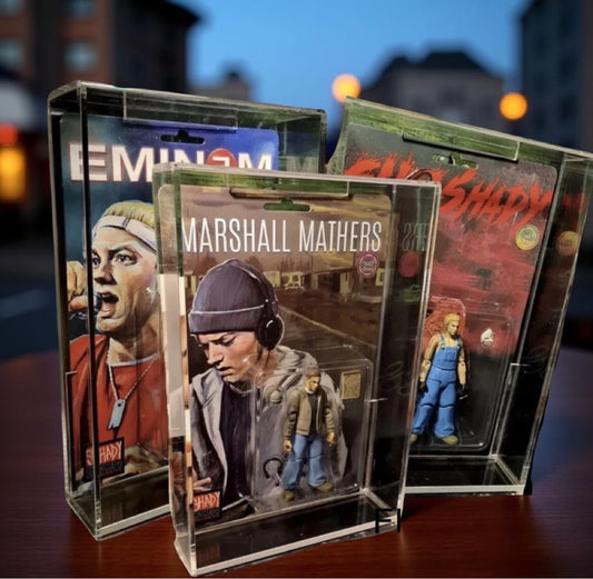 Eminem Marshall Mathers Shady Action Figure Acrylic Display Case