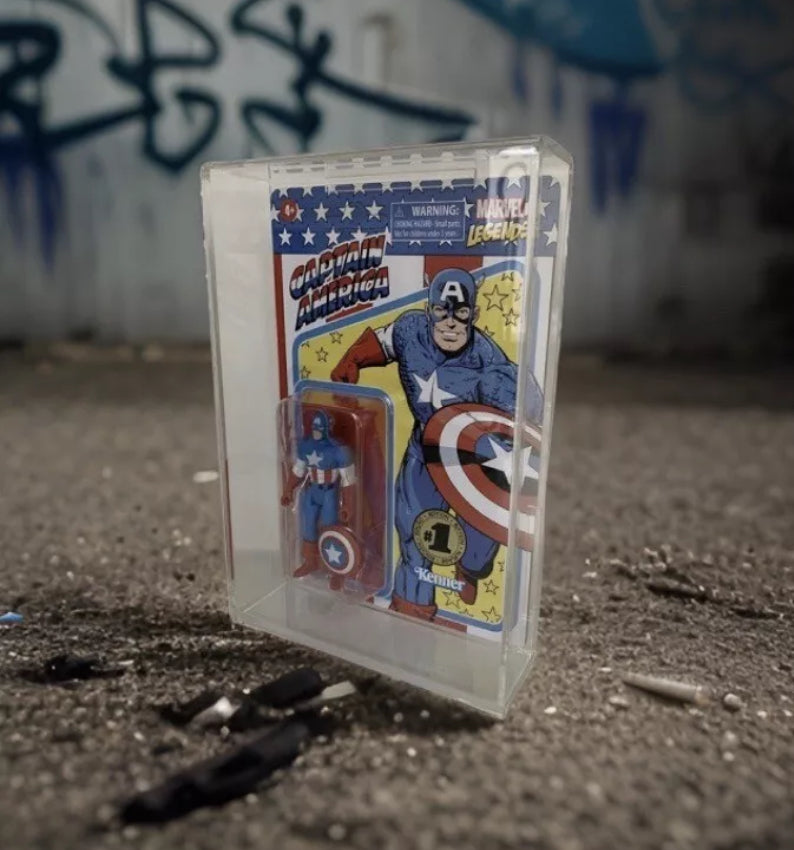 Marvel Retro Hasbro 3.75” Action Figure Acrylic Display Case